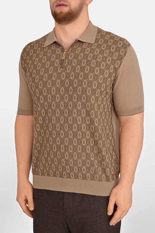 Поло STEFANO RICCI Бежевый Мужской K414015P31 F26166