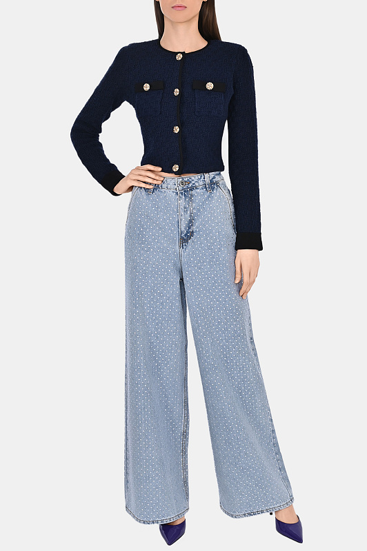 Джинсы SELF PORTRAIT  Голубой Женский RS24818PBL