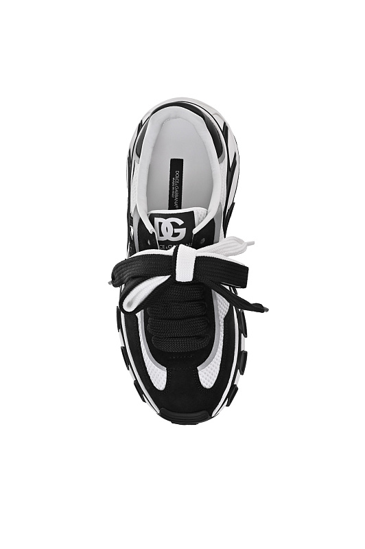 Кроссовки DOLCE & GABBANA  Черно-белый Женский CK2403 A6N76