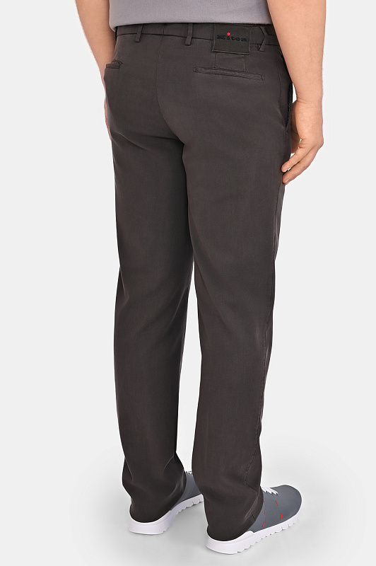 Брюки KITON Темно-коричневый Мужской UFPP79RK0606H