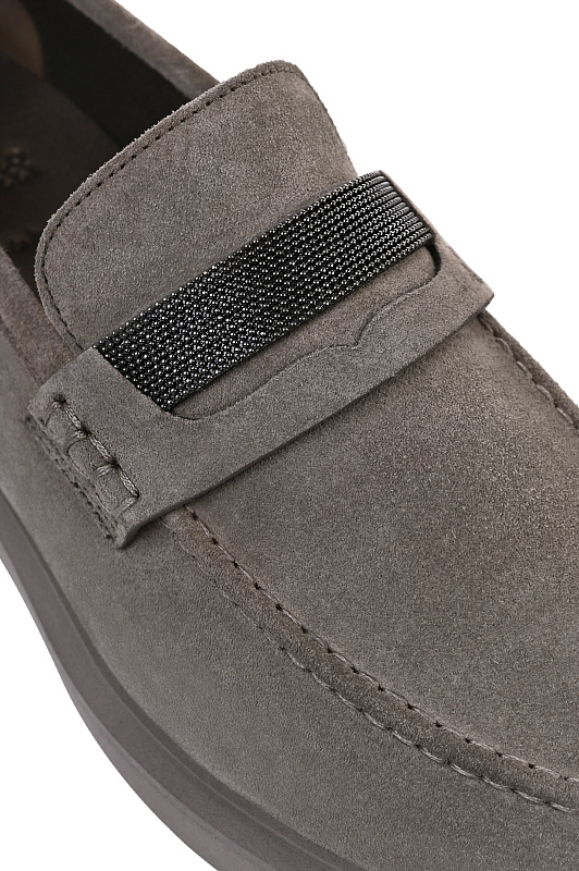 Лоферы BRUNELLO  CUCINELLI Оливковый Женский MZSFG2370