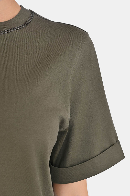 Футболка BRUNELLO  CUCINELLI Зеленый Женский M0T81BZ100