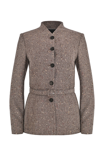 Твидовый жакет с поясом KITON