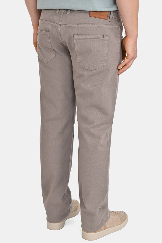 Джинсы CANALI Бежевый Мужской 91729PD01637