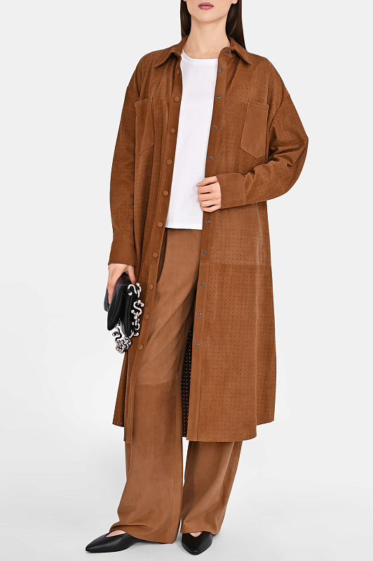 Платье SIMONETTA  RAVIZZA Коричневый Женский S06DS118S2TRS/EX