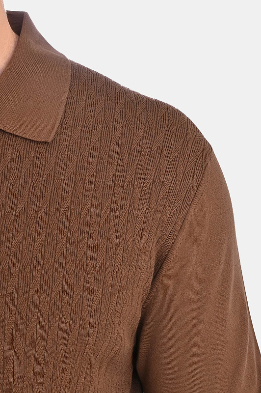 Поло коричневое CANALI Коричневый Мужской MK02486 C1209 Поло коричневое CANALI Коричневый Мужской MK02486 C1209