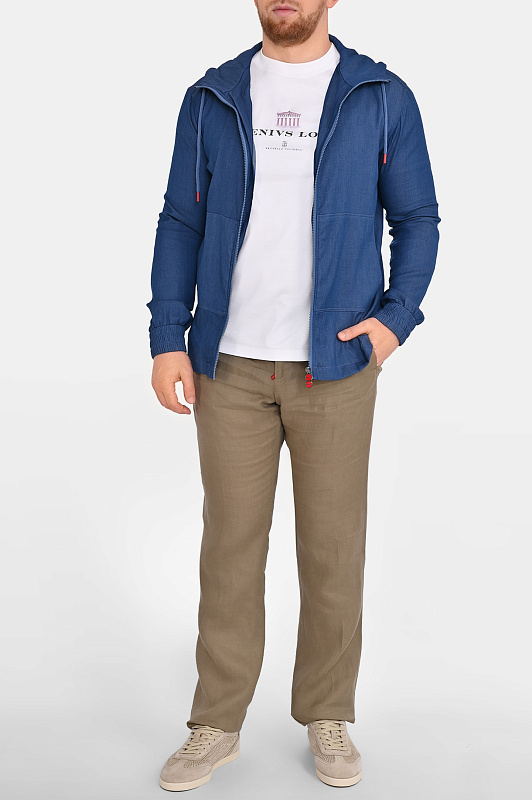 Брюки KITON Зеленый Мужской UPN01H0969008