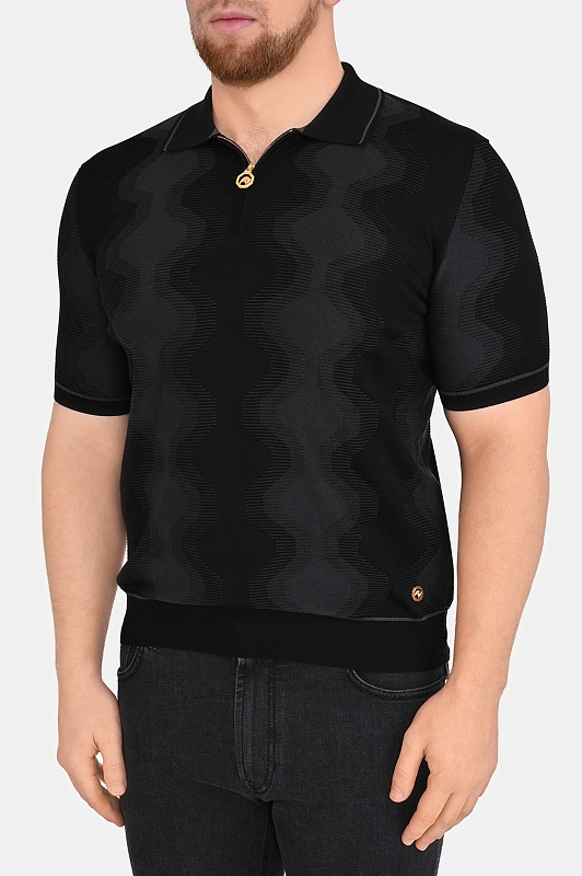 Поло STEFANO RICCI Черный Мужской K818105P31 F26171