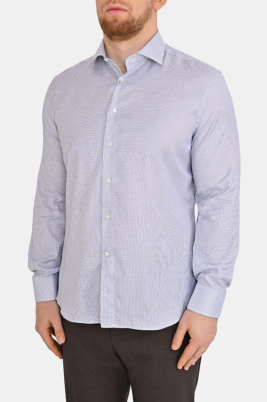 Рубашка CANALI Бело-голубой Мужской CCLX0C3GD03714