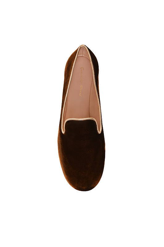 Лоферы GIANVITO ROSSI Коричневый Женский G25332.05CUO.XVKBWME