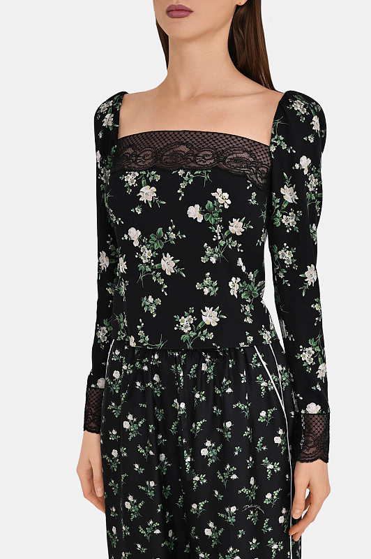 Блуза DOLCE & GABBANA  Черный Женский F7BQ1TFSA9G