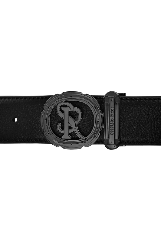 Ремень STEFANO RICCI Черный Мужской N381MR C527U