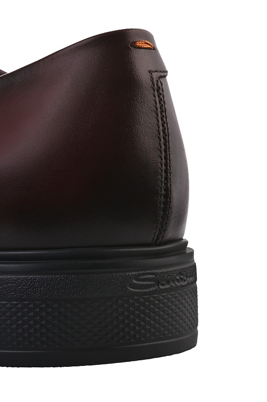 Классические оксфорды с мысом SANTONI Коричневый Мужской MGEG18957NEAXNTGT50