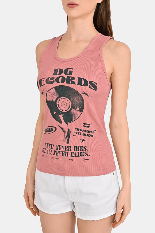 Топ DOLCE & GABBANA  Розовый Женский F8V40T GDDND