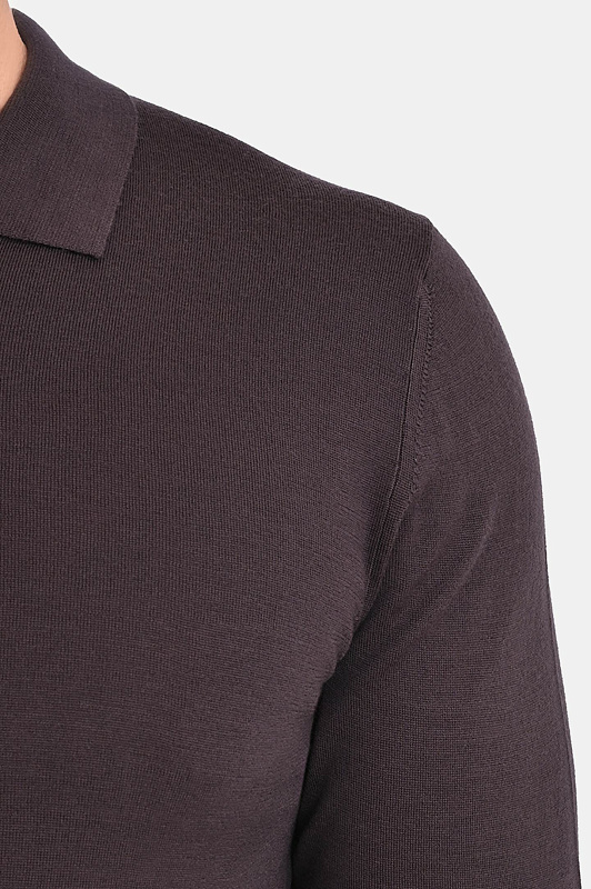 Поло CANALI Темно-коричневый Мужской C0017 MK01149
