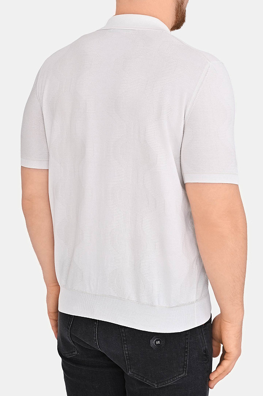 Поло STEFANO RICCI Белый Мужской K818105P31 F26171