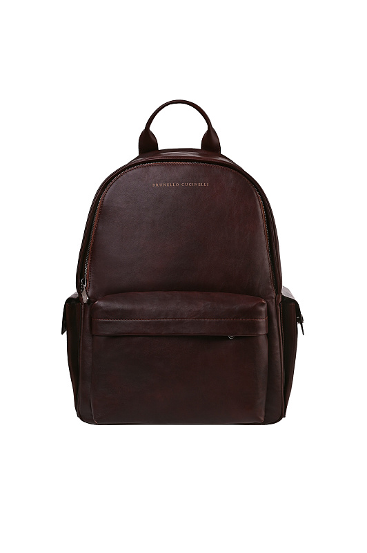 Рюкзак BRUNELLO CUCINELLI Коричневый Мужской MBCIBU243J Рюкзак BRUNELLO CUCINELLI Коричневый Мужской MBCIBU243J