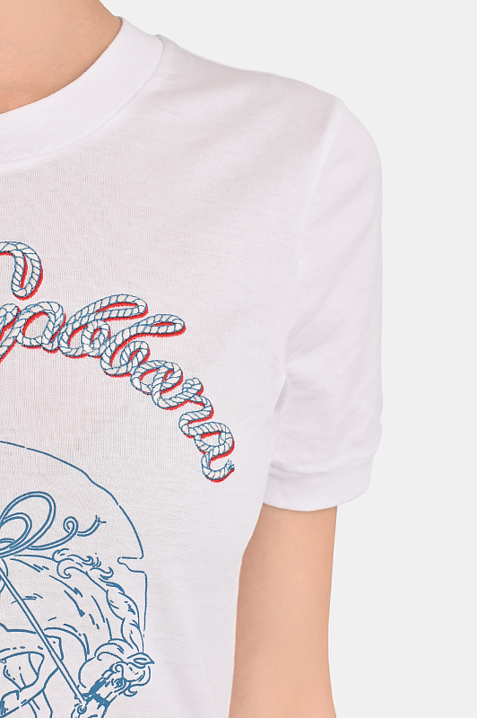 Футболка DOLCE & GABBANA  Белый Женский F8N08Z GDDMV