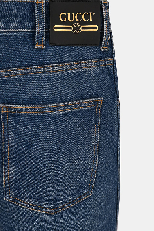 Джинсы GUCCI Синий Мужской 408637 XDBBQ