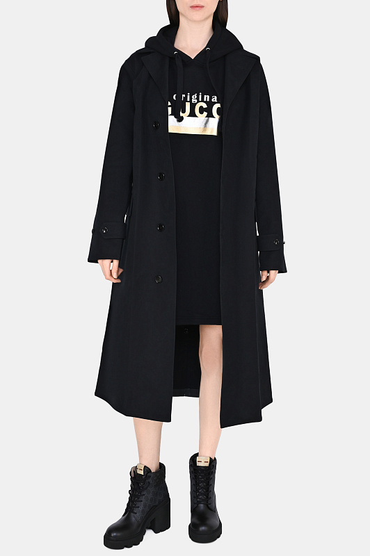 Платье-худи GUCCI Черный Женский 610127 XJCR1