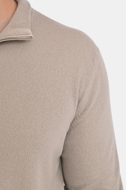 Свитер кашемировый KITON Бежевый Мужской UMK1508K36