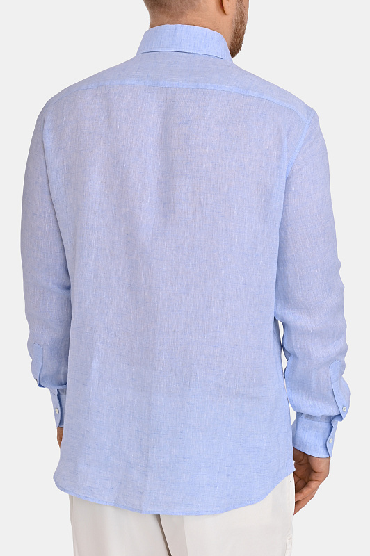 Рубашка BRUNELLO  CUCINELLI Голубой Мужской MM6840627
