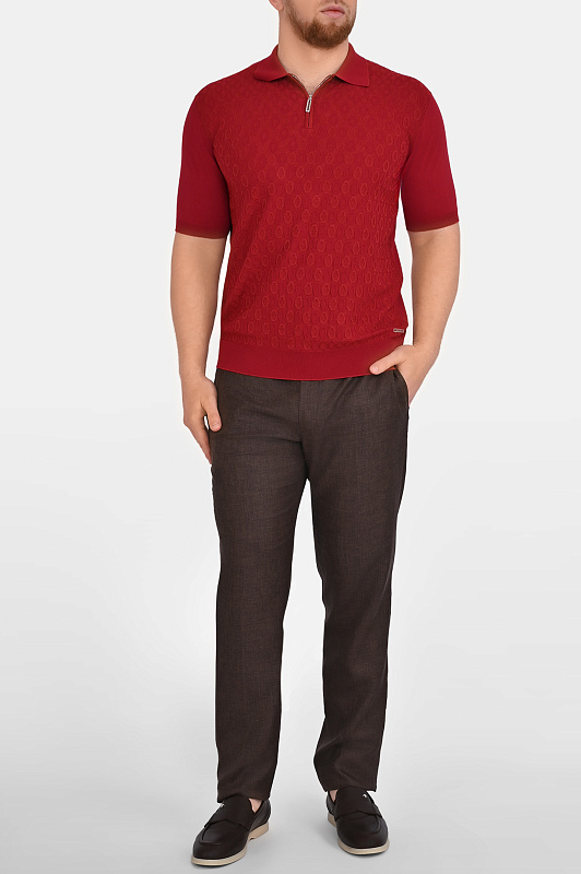 Поло STEFANO RICCI Красный Мужской K414015P31 F26166