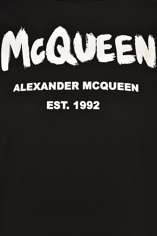 Футболка ALEXANDER MCQUEEN Белый Женский 668428 QZADK