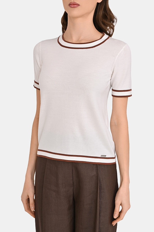 Джемпер KITON Белый Женский D617030