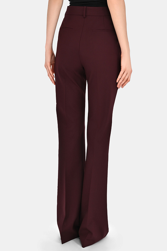 Брюки SPORTMAX Бордовый Женский FEBE 2522136082600
