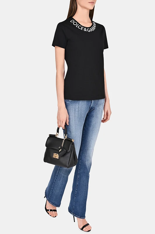 【希少・美品】Dolce & Gabbana プレート25cm イタリア製 Dolce & Gabbana ポルカドット ドレス | ブラック | FARFETCH JP