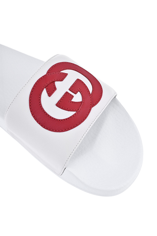 Шлепанцы GUCCI Белый Мужской 644756 0R0F0