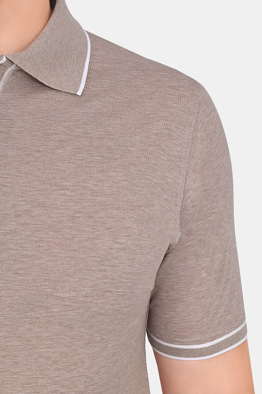 Поло KITON Бежевый Мужской UK1267E23