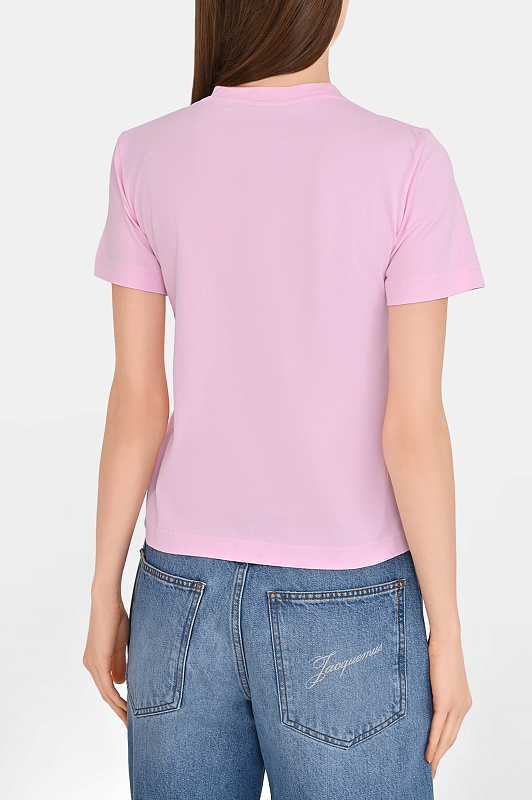 Футболка JACQUEMUS Розовый Женский TSW00550AJ00029 