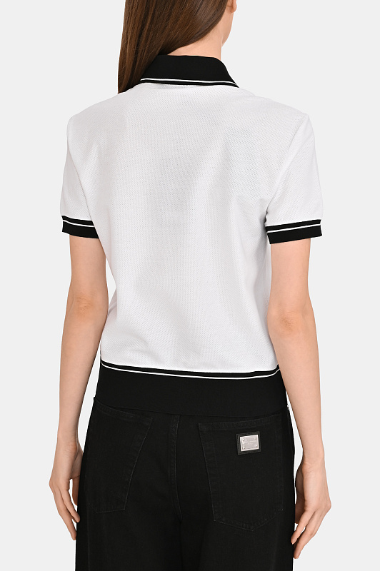 Поло DOLCE & GABBANA Белый Женский F8V33Z GDDMH Поло DOLCE & GABBANA Белый Женский F8V33Z GDDMH