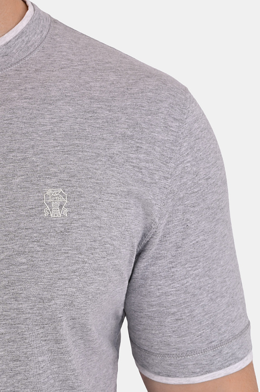 Футболка BRUNELLO  CUCINELLI Серый Мужской M0B137451G
