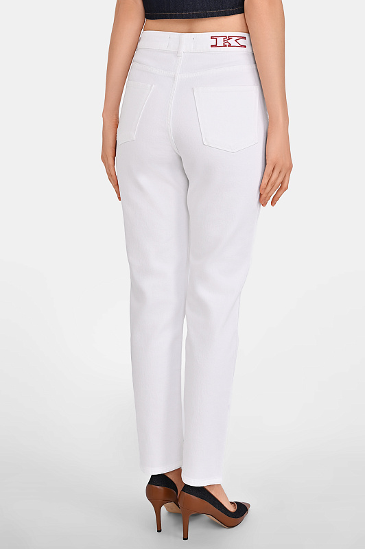 Джинсы KITON Белый Женский DJ54101K0924H0