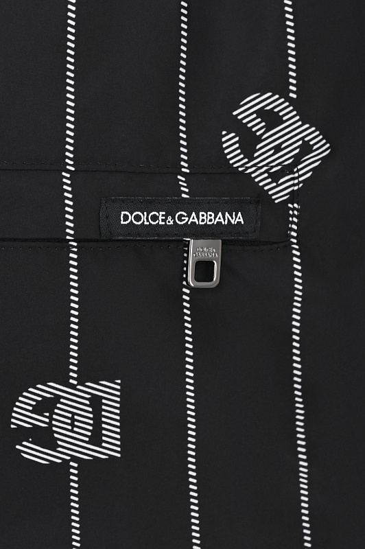 Плавки-шорты DOLCE & GABBANA  Черно-белый Мужской M4A06T ISMDD
