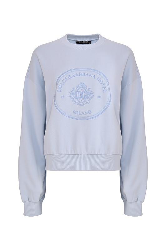 Свитшот DOLCE & GABBANA Голубой Женский F9Q92Z GDDMO Свитшот DOLCE & GABBANA Голубой Женский F9Q92Z GDDMO