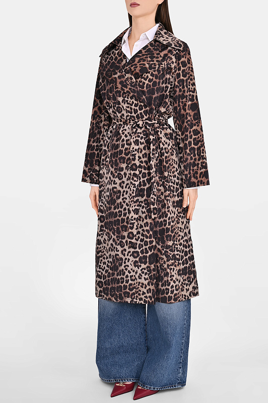 Плащ SIMONETTA  RAVIZZA Леопардовый Женский S06CO61T92/125