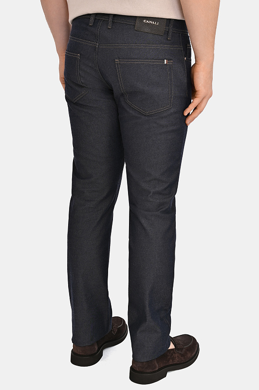 Джинсы CANALI Темно-синий Мужской 91729PD01632