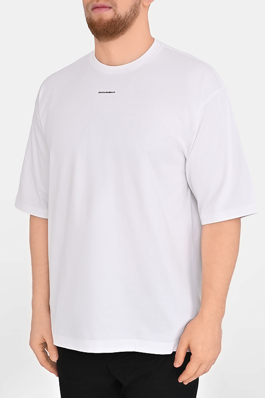 Футболка DOLCE & GABBANA  Белый Мужской G8PB8T G7PYR