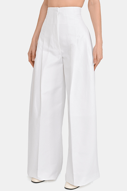 Брюки JACQUEMUS Белый Женский PAW00642AW00741 Брюки JACQUEMUS Белый Женский PAW00642AW00741