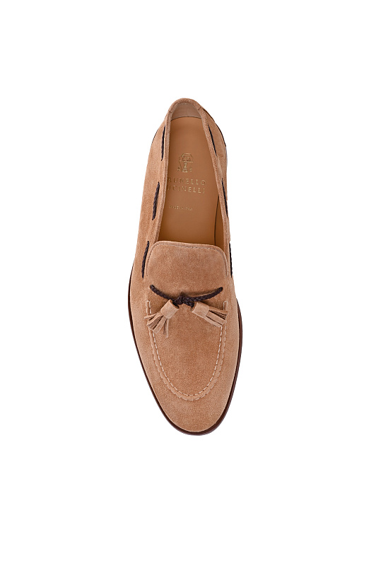 Лоферы BRUNELLO  CUCINELLI Бежевый Мужской MZUCCLB744