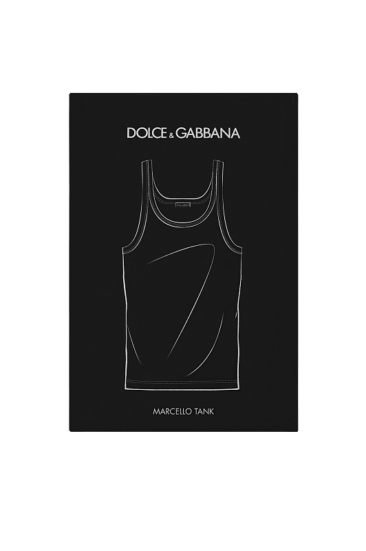 Майка DOLCE & GABBANA  Черный Мужской M8C19JONN96