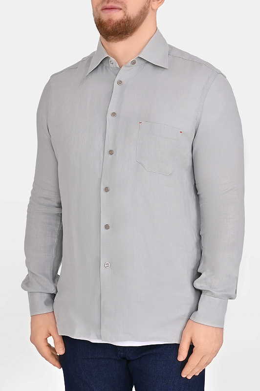 Рубашка KITON Серый Мужской UMCNERHH09690