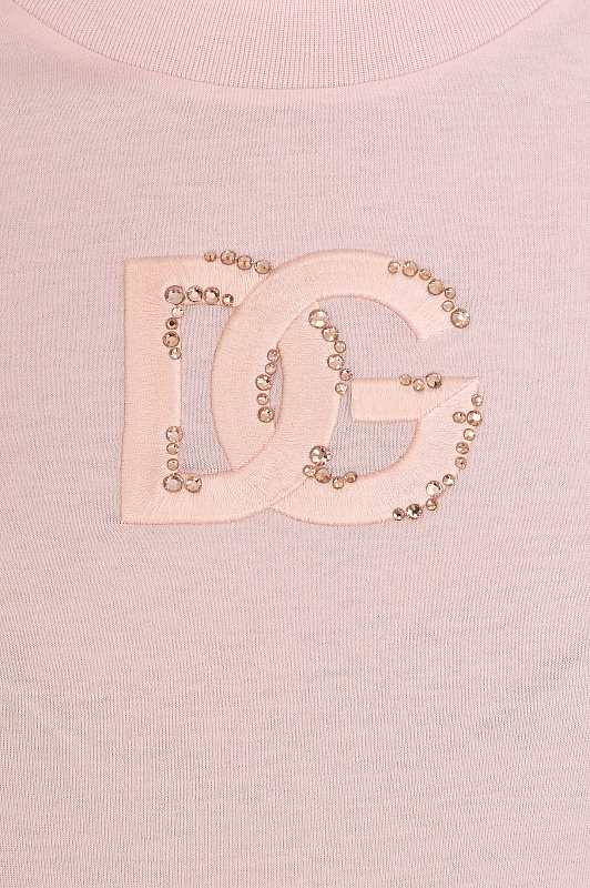 Футболка DOLCE & GABBANA  Розовый Женский F8N08Z GDDMB