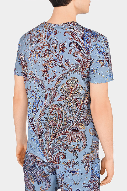 Футболка ETRO Голубой Мужской MRMA0002 AJ054