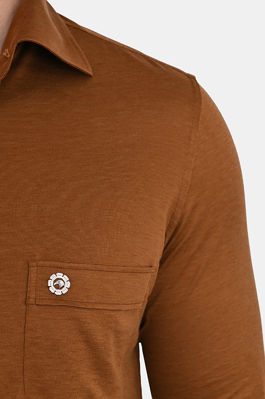 Рубашка STEFANO RICCI Коричневый Мужской CJ007302 TE3100