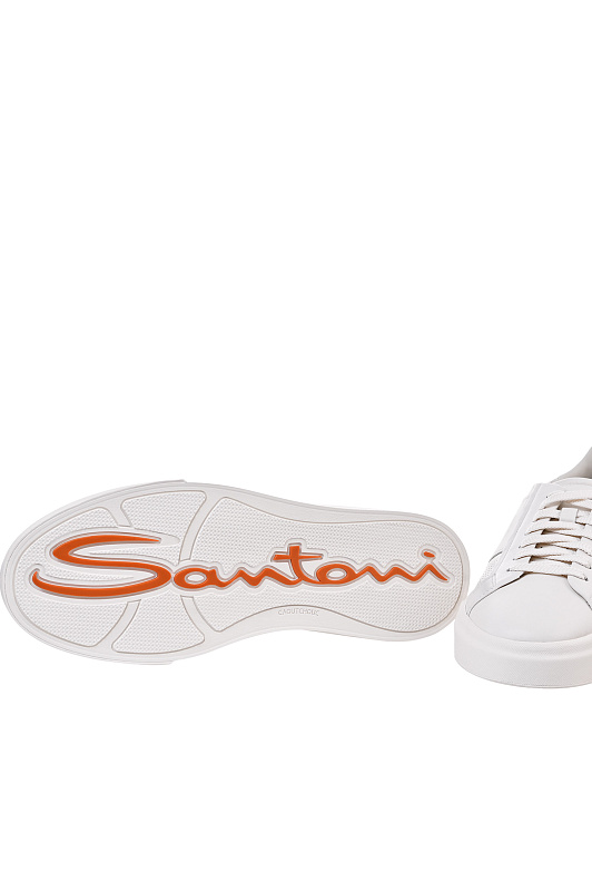 Кеды SANTONI Белый Мужской MBGG22068PNNTIFRI90 Кеды SANTONI Белый Мужской MBGG22068PNNTIFRI90